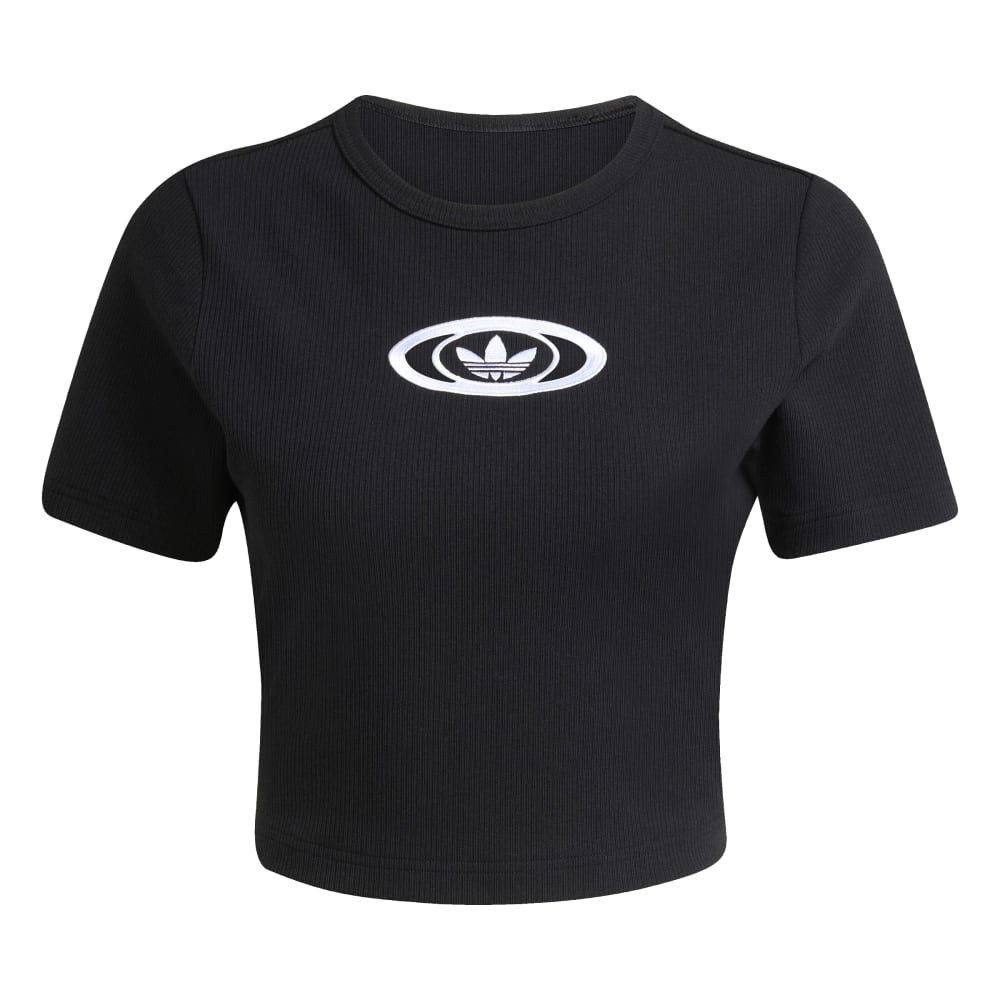 ADIDAS Originals Campus 2000 Back Cut Out Rib T-Shirt Black KC8804