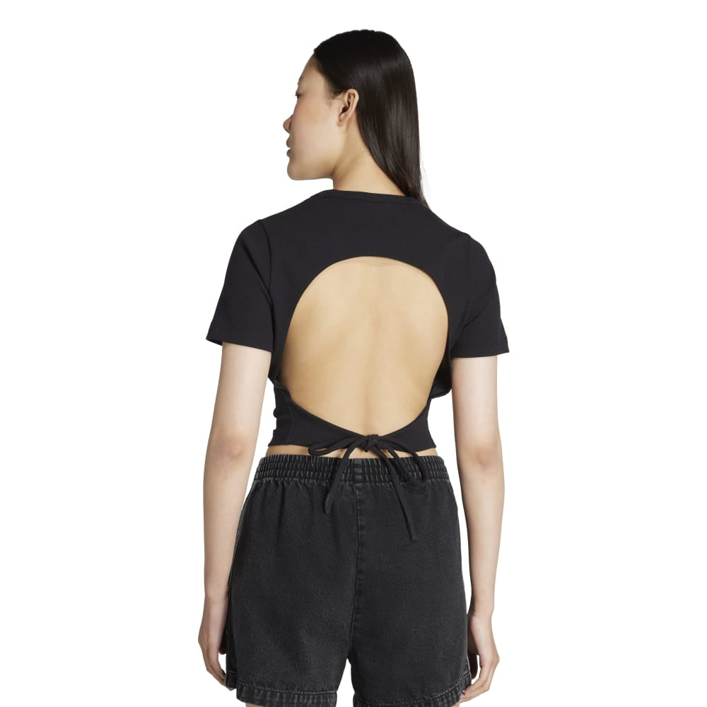 ADIDAS Originals Campus 2000 Back Cut Out Rib T-Shirt Black KC8804
