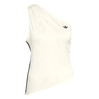 ADIDAS Rouched One Shoulder Long-Sleeve T-Shirt White KC9118