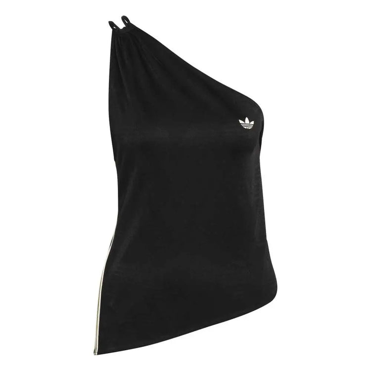 ADIDAS Rouched One Shoulder Top Black KC9119