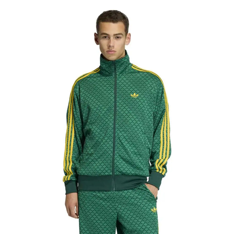 ADIDAS Firebird Loose Monogram Track Jacket Green KD0382
