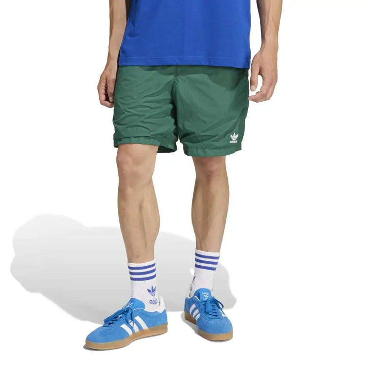 ADIDAS Trefoil Essentials Woven Shorts Green KD1312