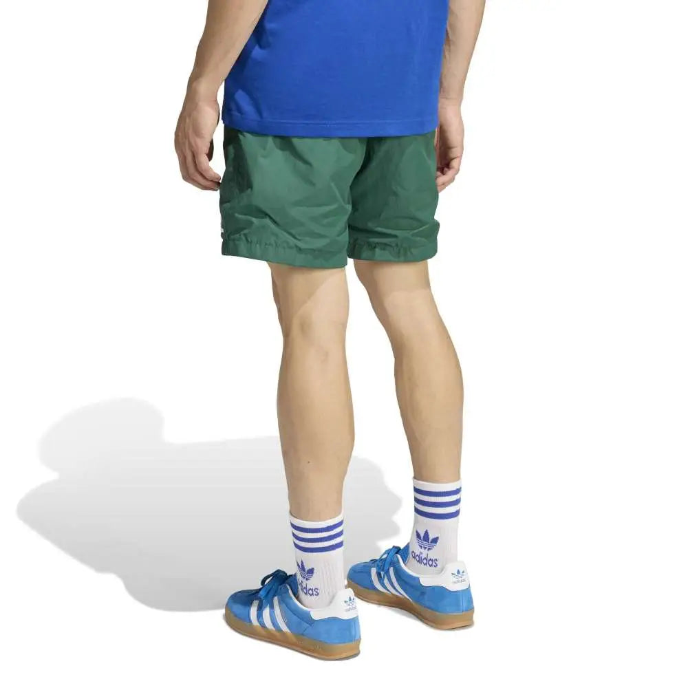 ADIDAS Trefoil Essentials Woven Shorts Green KD1312