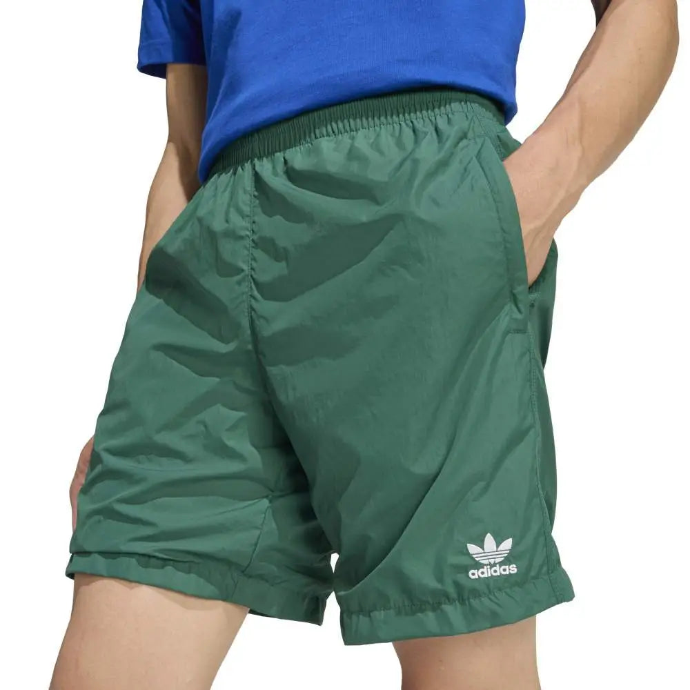 ADIDAS Trefoil Essentials Woven Shorts Green KD1312