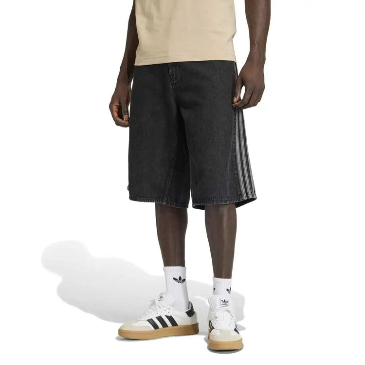 ADIDAS Firebird Adicolor Denim Shorts Black KD1498