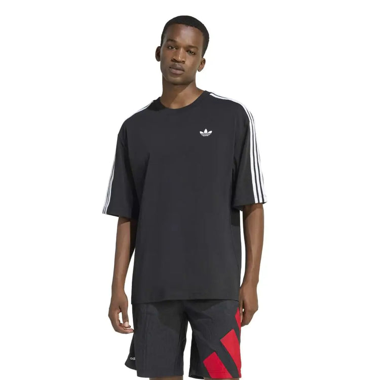 ADIDAS Adicolor 3-Stripes Oversized T-Shirt Black KD4095