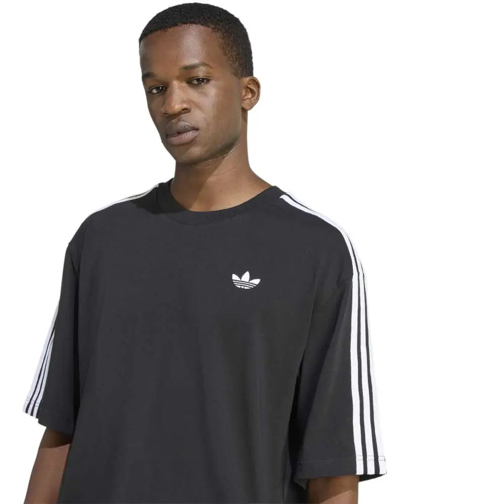 ADIDAS Adicolor 3-Stripes Oversized T-Shirt Black KD4095