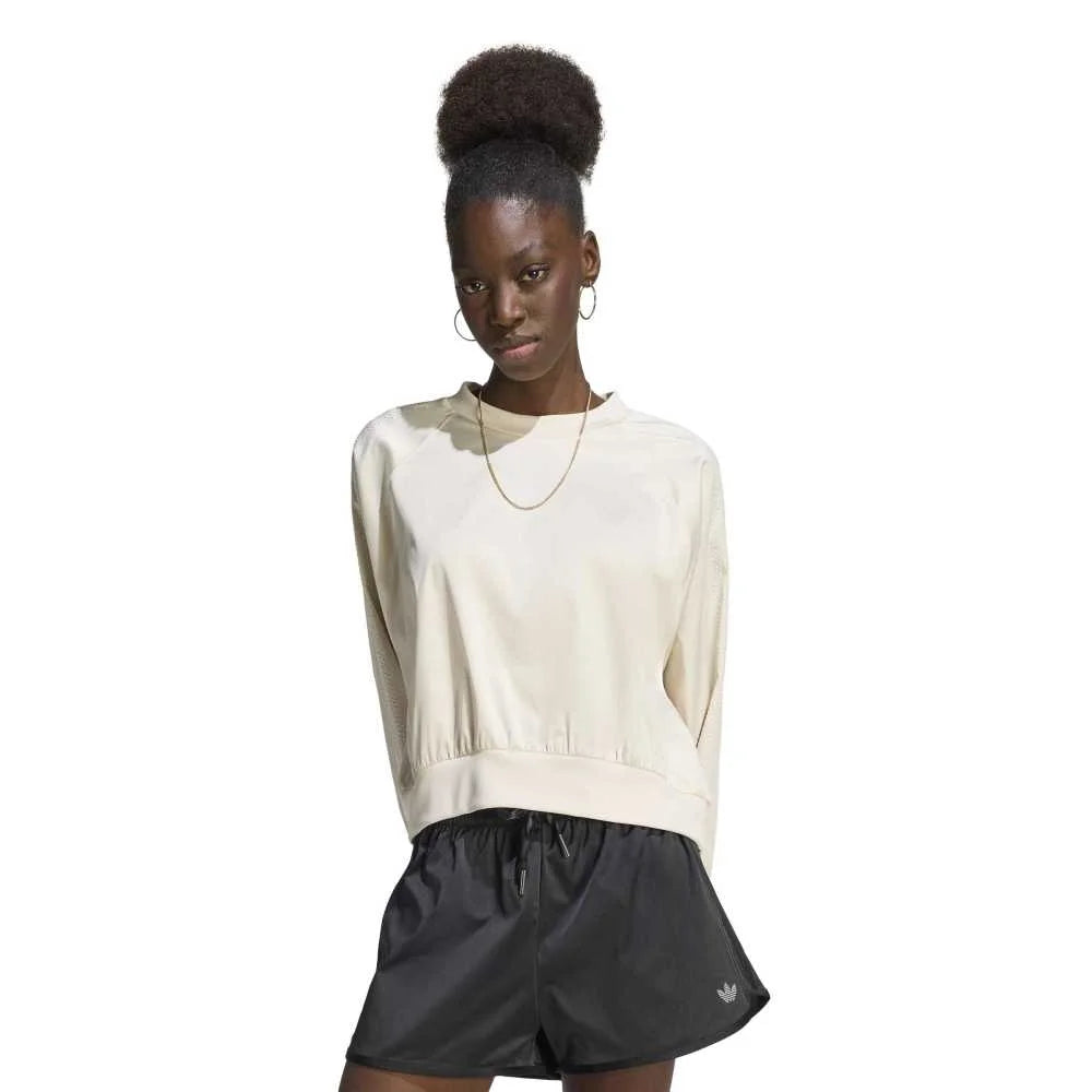 ADIDAS Pearl Jacquard Sweatshirt White KE3353