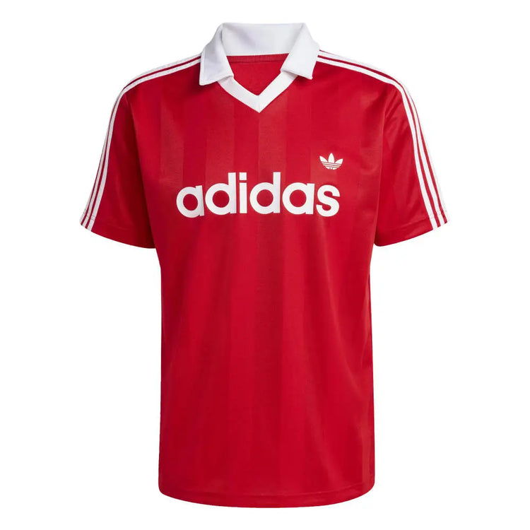 ADIDAS Archive Collar Engineered Jersey Red KE3583