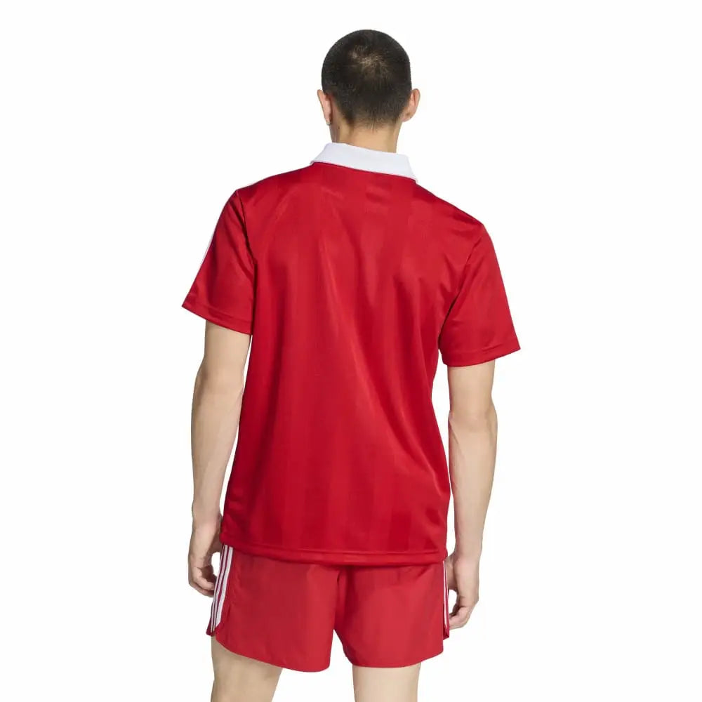 ADIDAS Archive Collar Engineered Jersey Red KE3583