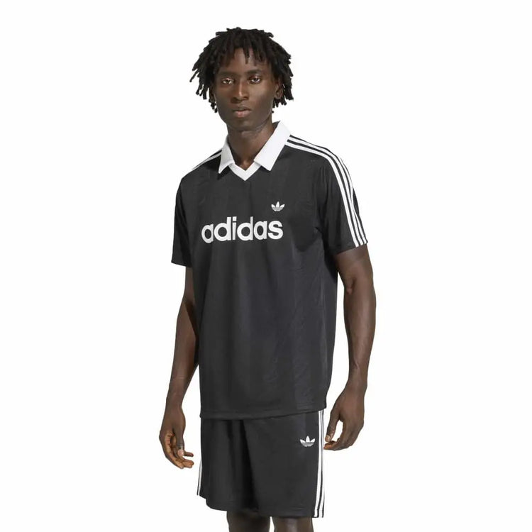 ADIDAS Archive Collar Engineered Jersey Black KE3584