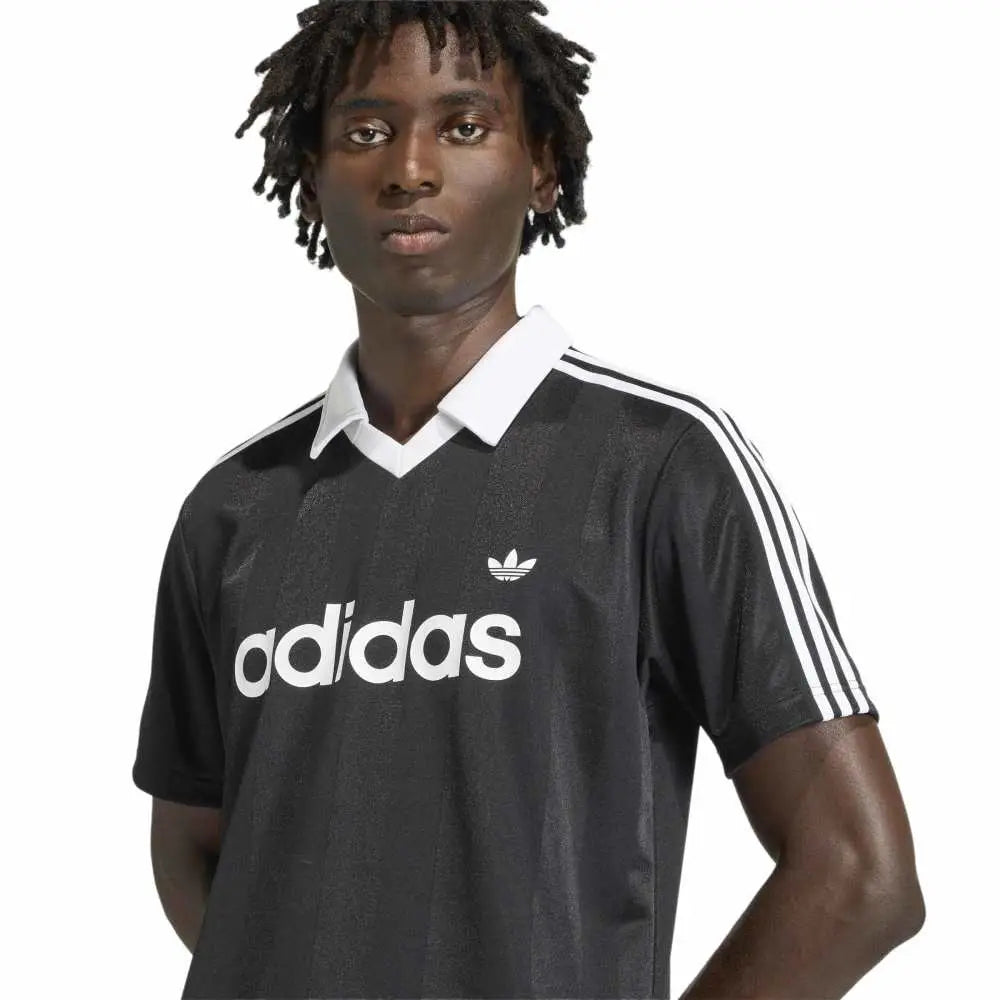 ADIDAS Archive Collar Engineered Jersey Black KE3584