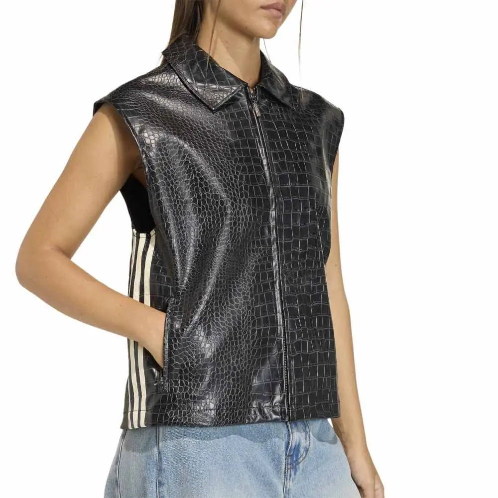 ADIDAS Pleather Vest Black KE5033