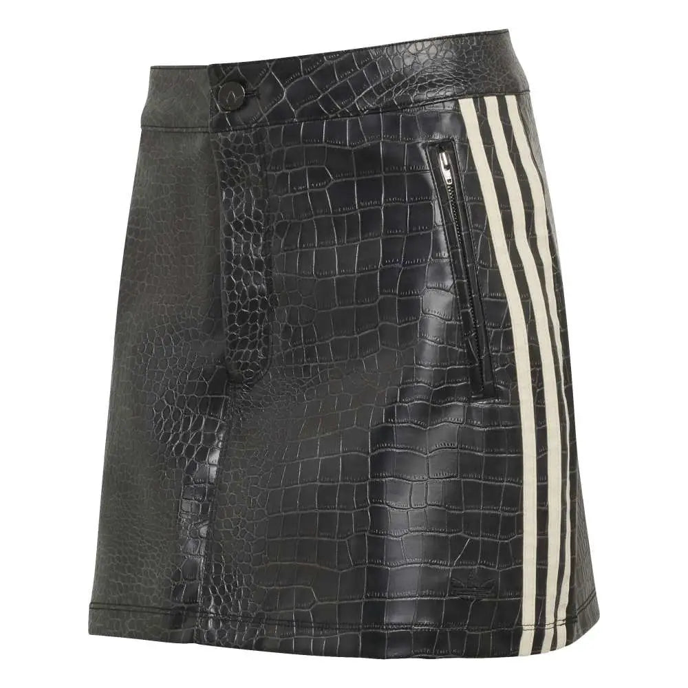 ADIDAS Pleather Mini Skirt Black KE5034