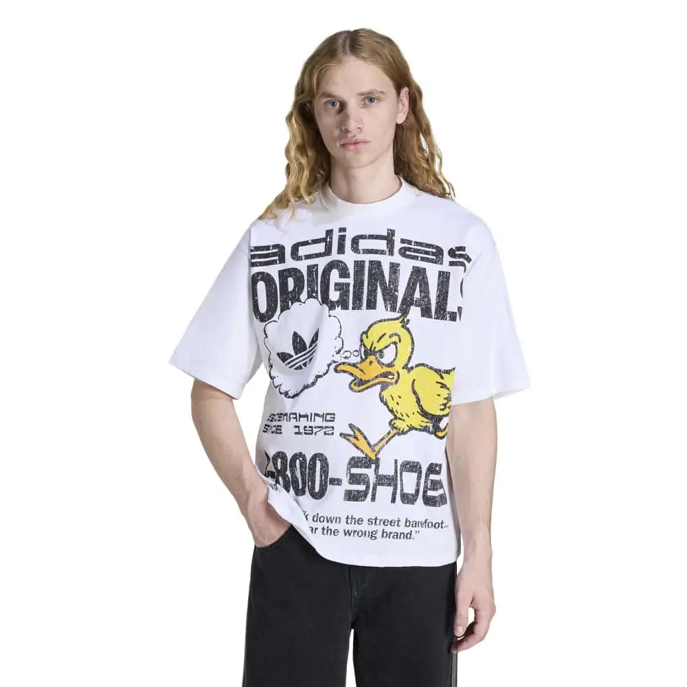 ADIDAS Originals Duck Graphic T-Shirt White KG6439