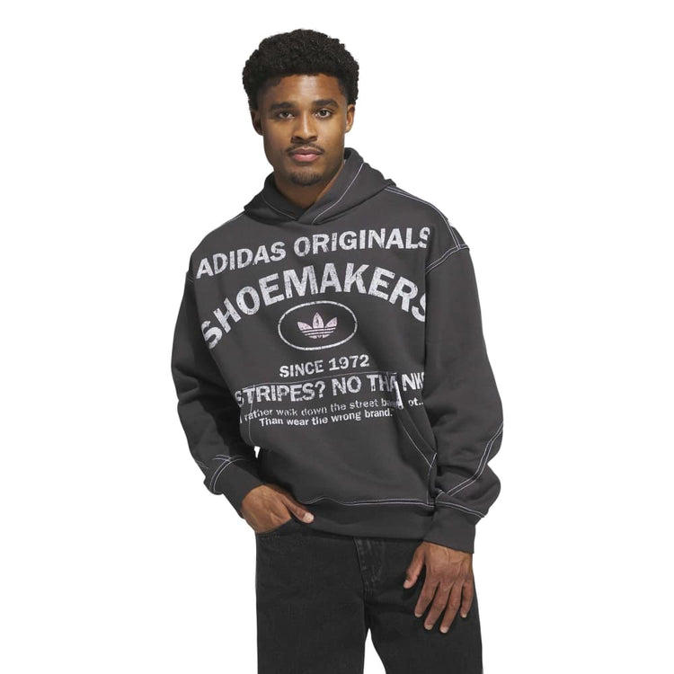 ADIDAS Originals Shoemaker Graphic Hoodie Black KG6444
