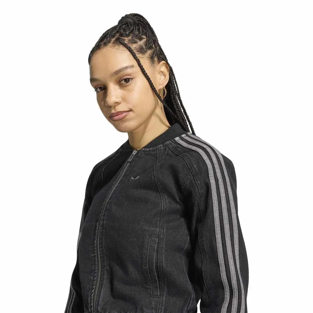 ADIDAS SST 2.0 Denim Track Jacket Black KQ6467