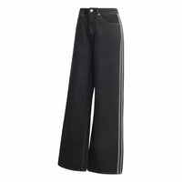 ADIDAS High Rise Wide Leg Denim Pant Black KQ6469