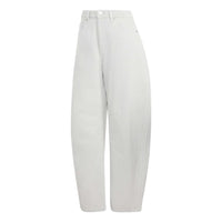 ADIDAS High Rise Barrel Leg Denim Pant Grey KQ6475