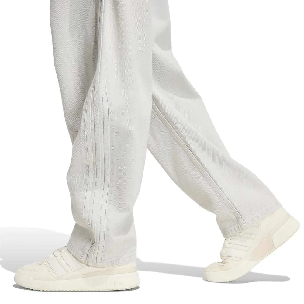 ADIDAS High Rise Barrel Leg Denim Pant Grey KQ6475