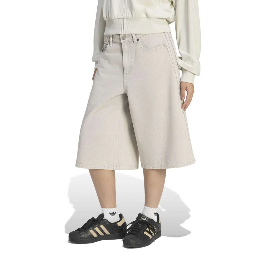 ADIDAS Mid Rise Denim Short Grey KQ6477