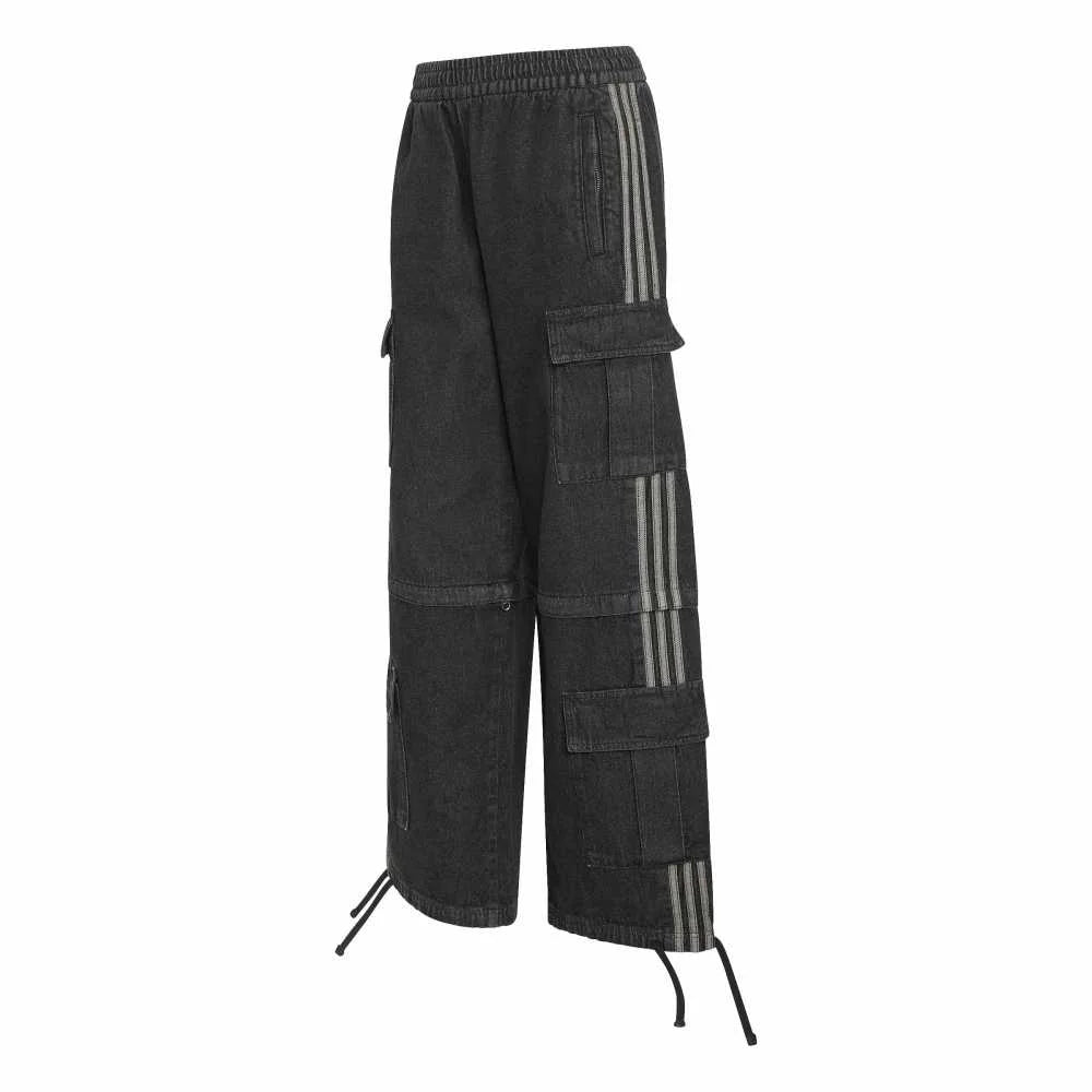 ADIDAS Mid Rise 2-In-1 Denim Pant Black KQ6480