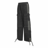 ADIDAS Mid Rise 2-In-1 Denim Pant Black KQ6480