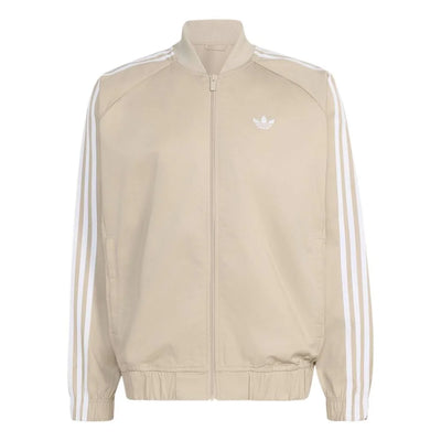 ADIDAS Sst Adicolor Classics Cotton Twill Track Jacket Beige KR1369