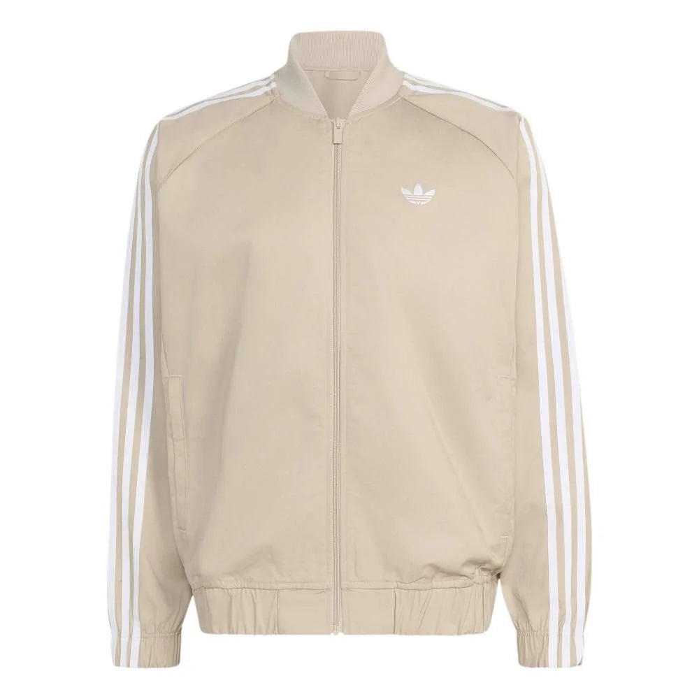 ADIDAS Sst Adicolor Classics Cotton Twill Track Jacket Beige KR1369