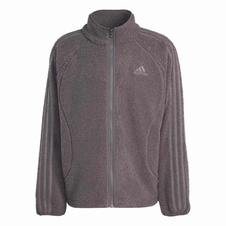 ADIDAS Borg Fleece Teamgeist Track Jacket Grey KR5188