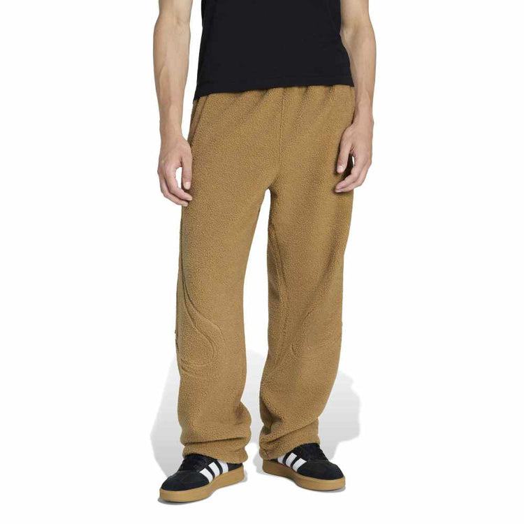 ADIDAS Borg Fleece Teamgeist Track Pant Brown KR7611