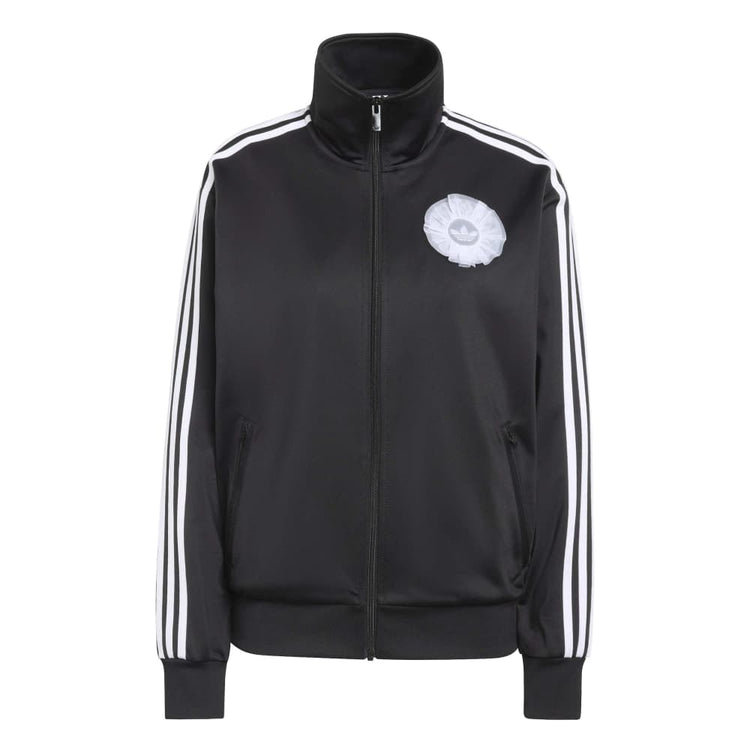 ADIDAS Originals Lace Branding Firebird Track Jacket Black KR9318