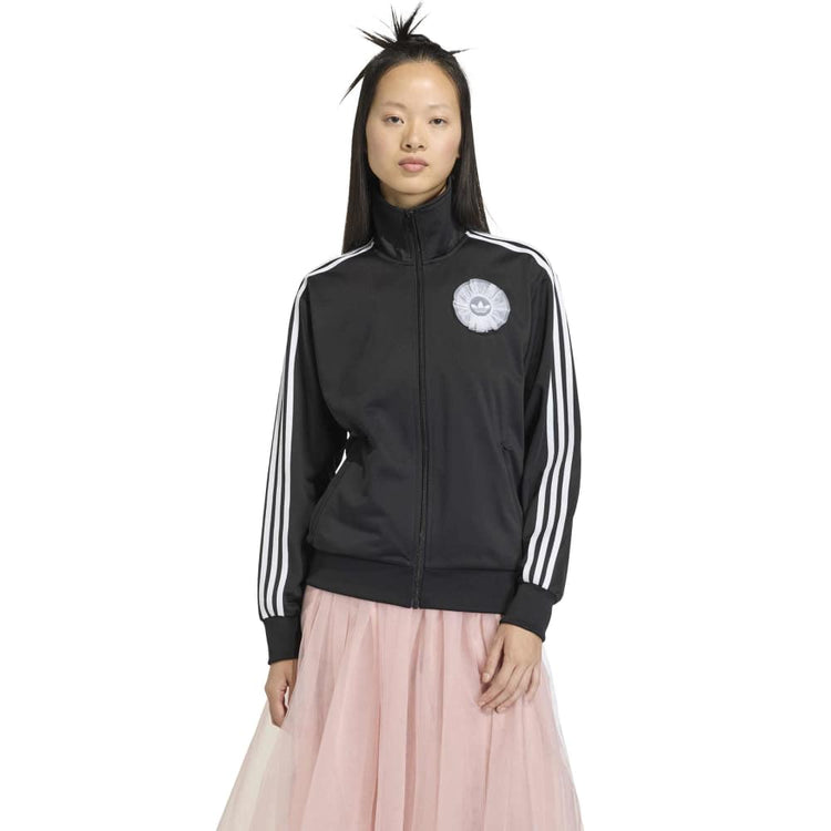 ADIDAS Originals Lace Branding Firebird Track Jacket Black KR9318