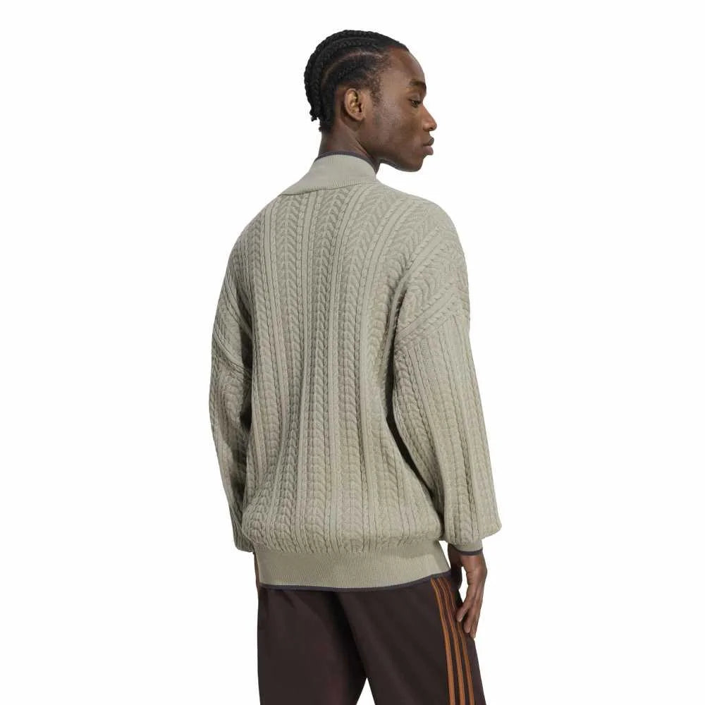 ADIDAS Firebird Cable Knit Track Jacket Green KR9761