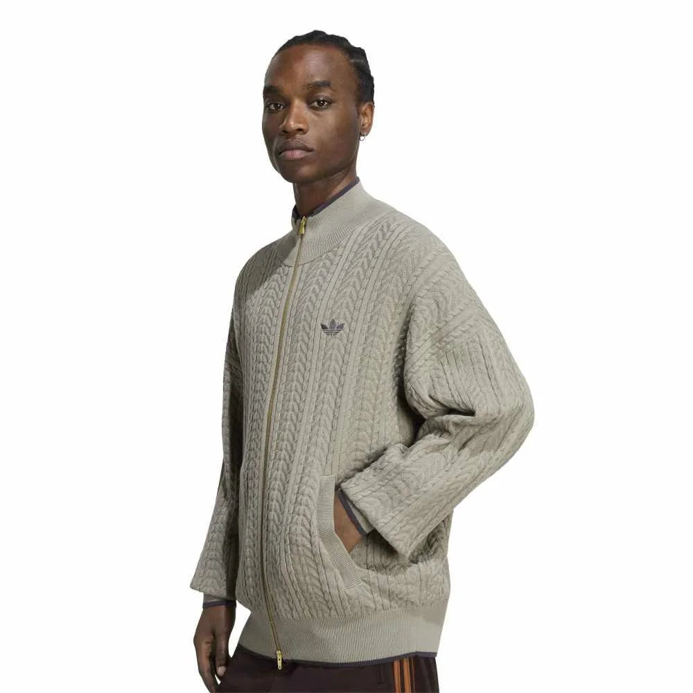 ADIDAS Firebird Cable Knit Track Jacket Green KR9761