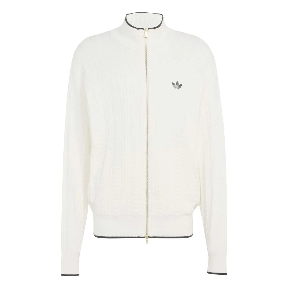 ADIDAS Firebird Cable Knit Track Jacket White KR9762