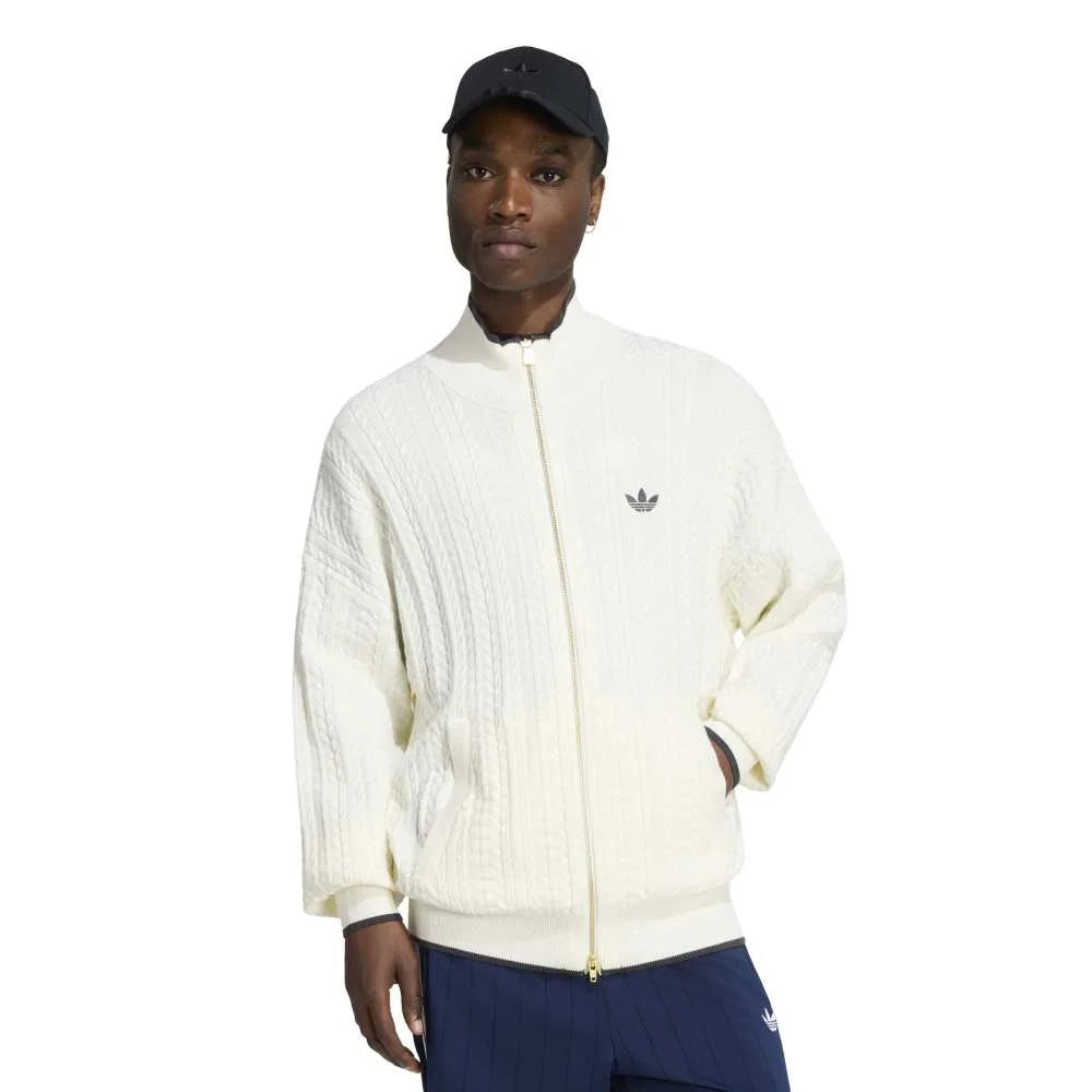 ADIDAS Firebird Cable Knit Track Jacket White KR9762