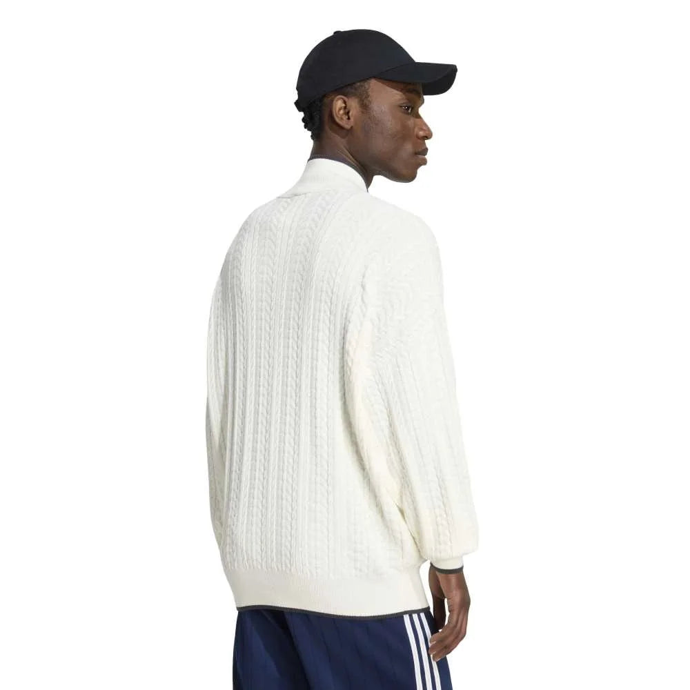 ADIDAS Firebird Cable Knit Track Jacket White KR9762