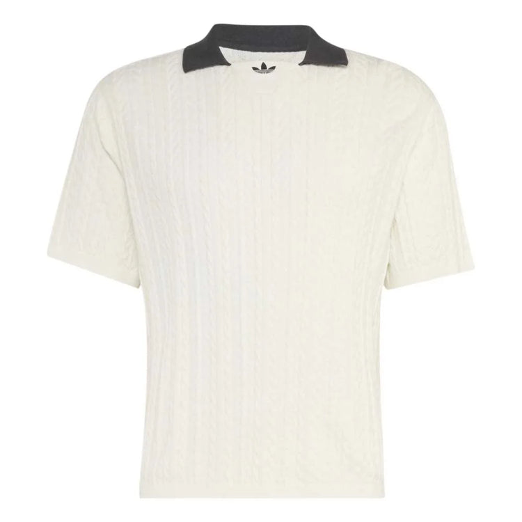 ADIDAS Cable Knit Football Jersey White KR9765