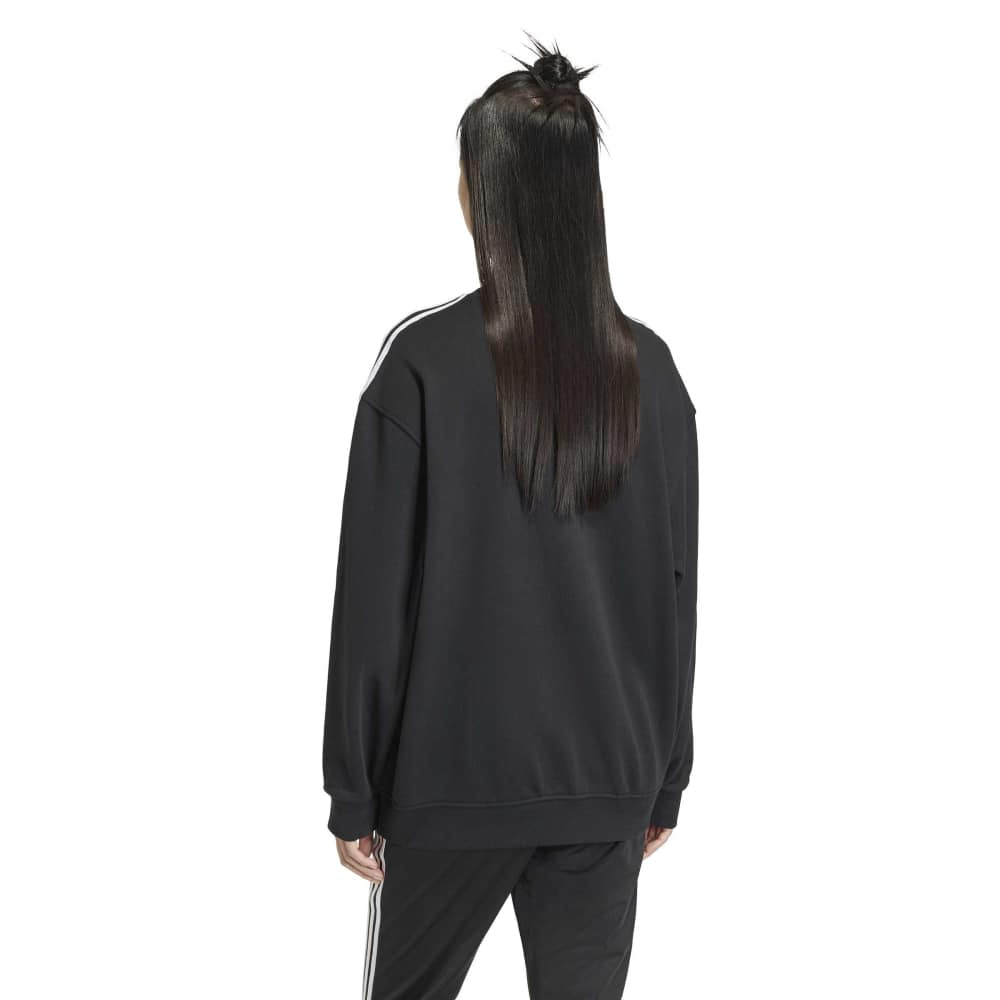 ADIDAS Originals Lace Branding Crew Sweatshirt Black KS6470