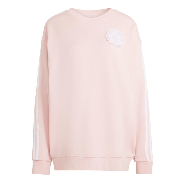ADIDAS Originals Lace Branding Crew Sweatshirt Pink KS6471