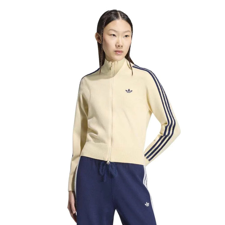 ADIDAS Knitted Firebird Track Jacket Yellow KS6797