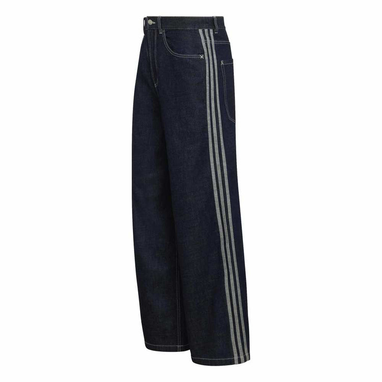 ADIDAS 90S Alternative Sport Wide Leg Skater Jeans Blue KS6916
