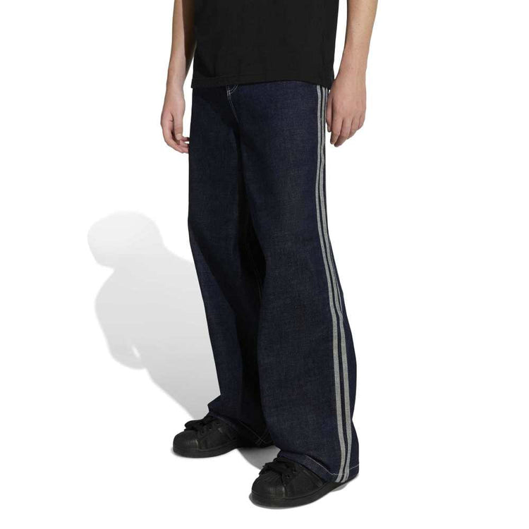 ADIDAS 90S Alternative Sport Wide Leg Skater Jeans Blue KS6916