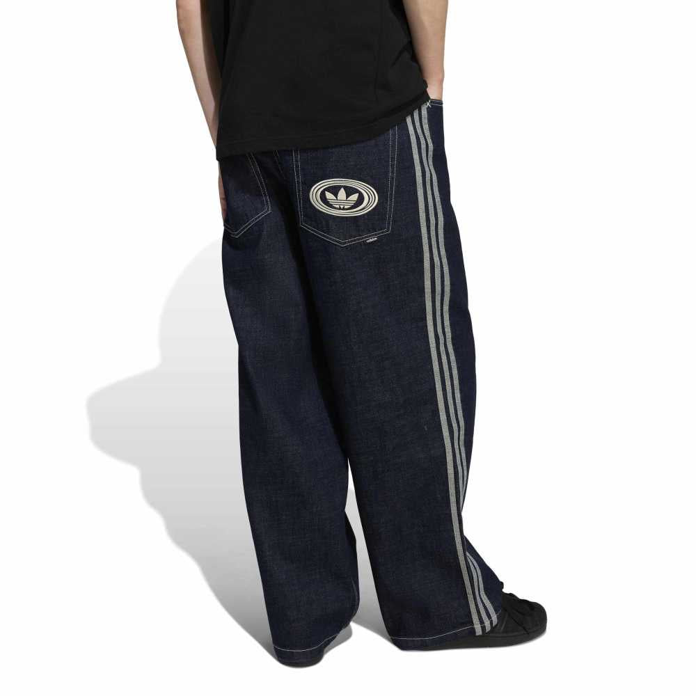 ADIDAS 90S Alternative Sport Wide Leg Skater Jeans Blue KS6916