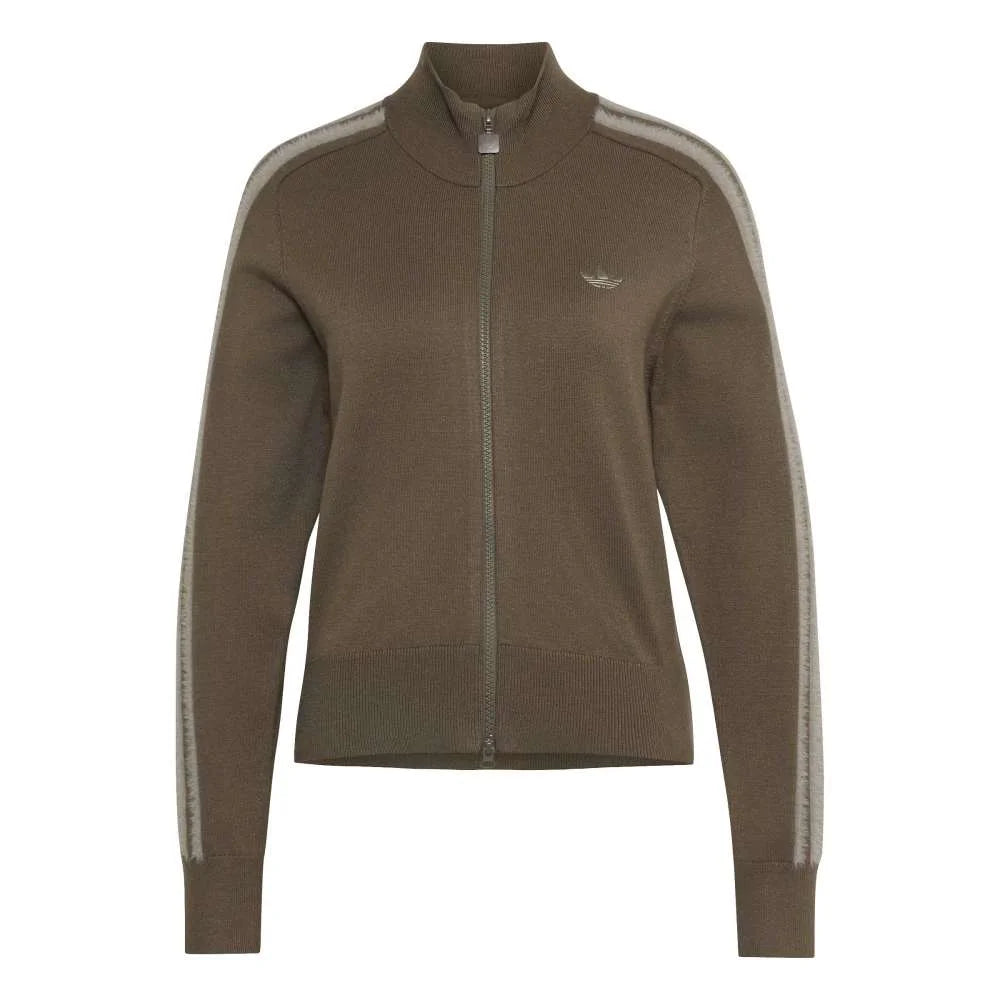 ADIDAS Knitted Firebird Track Jacket Brown KS7365