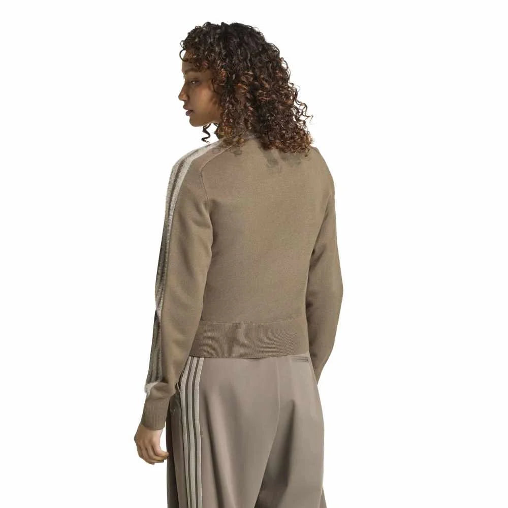 ADIDAS Knitted Firebird Track Jacket Brown KS7365