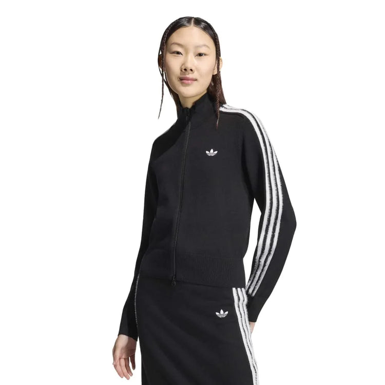 ADIDAS Knitted Firebird Track Jacket Black KS7366