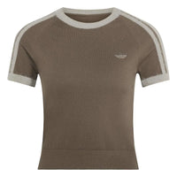 ADIDAS Knitted T-Shirt Brown KS7374