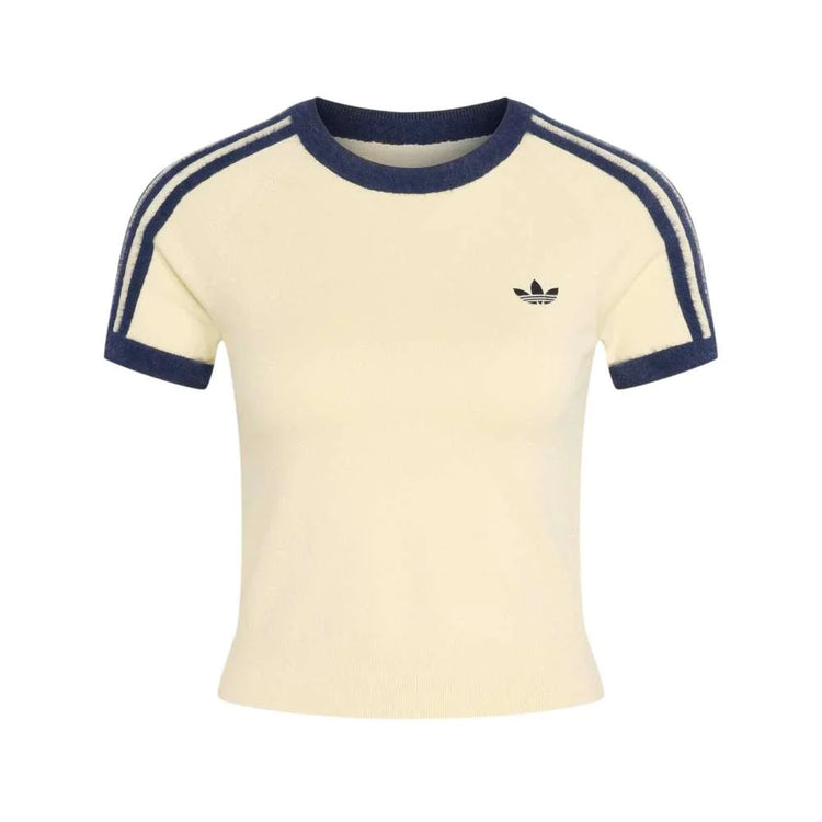 ADIDAS Knitted T-Shirt Yellow KS7376